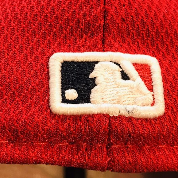 Boston Red Sox MLB Logo Hat Mens 7 1/4 New Era 59FIFTY Red & Black Flag Star Cap - Picture 8 of 12